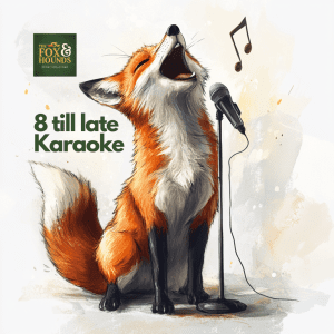 Get ready to belt out your favourite tunes at Fox & Hounds' Karaoke Night this Sunday! Starting at 8 PM and running until late, this is your chance to grab the mic and show off your vocal talents. With a fun and supportive atmosphere, it's the perfect night to laugh, sing, and enjoy good company.